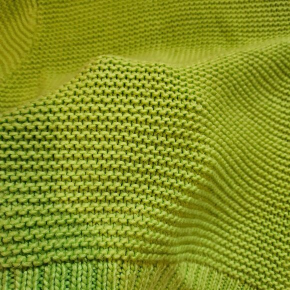 ASOS boxy crew neck with balloon sleeve green sweater - Picture 4 of 4